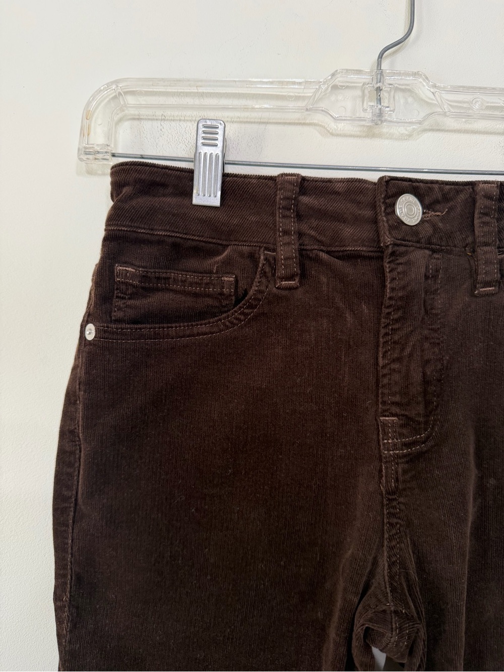 Frame Jeans Le Crop Mini Boot Espresso Brown Corduroy Pants Cotton Women’s 25 - Picture 3 of 10